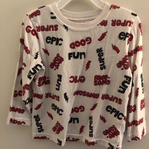 3T Garanimals White and Red long sleeved shirt